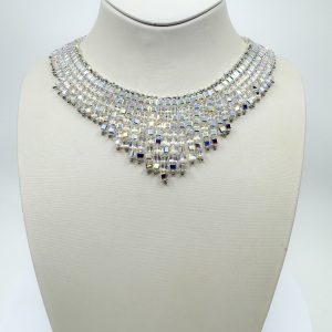 Collier Aurora Royale – Cristaux Swarovski® & Perles Miyuki