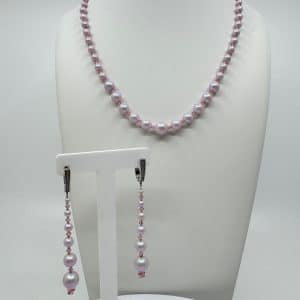 Élégance Rose – Set Collier & Boucles d’oreilles