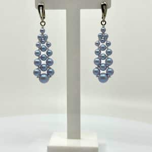 Boucles d’oreilles Perles Nacrées Swarovski – Dreamy Blue