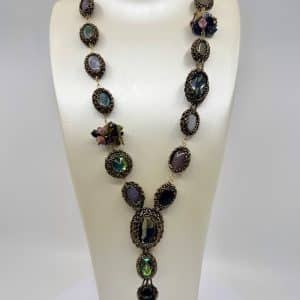 Luxury Evening – Collier pierres naturelles & cristaux autrichiens