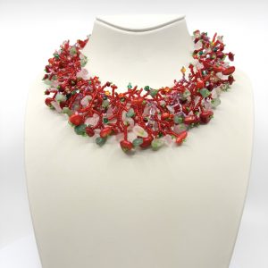 Collier Bouquet Écarlate