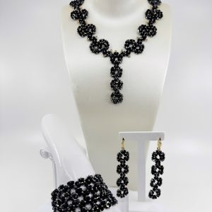 Set Nuit – Collier + Boucles d’oreilles + Bracelet Swarovski®