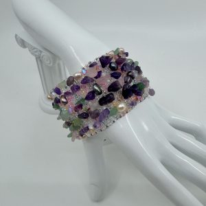 Bracelet Printemps — Bracelet artisanal en pierres naturelles et perles Swarovski®