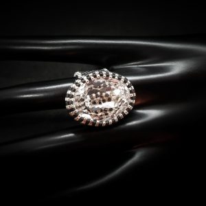 Magie Noir – Bague Swarovski & Perles Miyuki