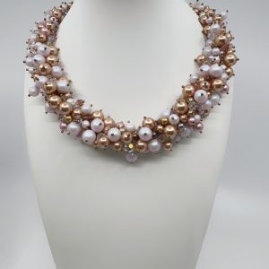 Collier Louise – collier perles nacrées Swarovski® fait main