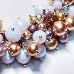 Collier Louise – collier perles nacrées Swarovski® fait main