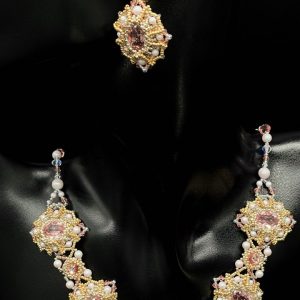 Collier ALTESSE en cristaux Swarovski rose